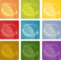 Colorful coffee beverage icon