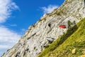 Cogwheel Rail Car Climbing Mount Pilatus Lucerne Switzerland Royalty Free Stock Photo