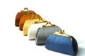 Colorful coin silk purses