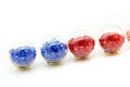 Colorful Collection of glass beads Royalty Free Stock Photo