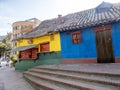 The Colorful colonial houses in Bogota. Colombia Royalty Free Stock Photo