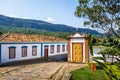 Colorful colonial houses and chapel - Tiradentes, Minas Gerais, Brazil Royalty Free Stock Photo