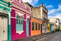 Colorful colonial houses at the historic district of Pelourinho in Salvador da Bahia, Brazil