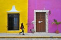 Colorful colonial style buildings