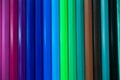 Colorful color pencils as background for design. Close up view of multicolor abstract background. Royalty Free Stock Photo