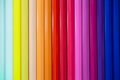 Colorful color pencils as background for design. Close up view of multicolor abstract background. Royalty Free Stock Photo
