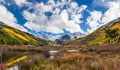 Colorful Colorado mountain in fall Royalty Free Stock Photo