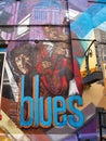 Columbus Blues music mural in downtown Columbus Ohio 2022
