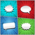 Colorful comic backgrounds set Royalty Free Stock Photo
