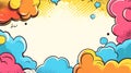 Colorful Comic Book Background Royalty Free Stock Photo