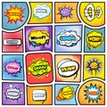 Colorful Comic Book Background Royalty Free Stock Photo
