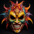 Colorful Comic Book Mask Inspired By Point-neuf Mascarons