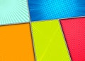 Colorful comic composition Royalty Free Stock Photo