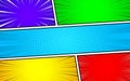 Colorful comic pop art background template. vector illustration Royalty Free Stock Photo