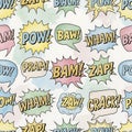Colorful Comic Speech Bubbles Pattern Royalty Free Stock Photo