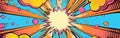 Colorful Comic Style Abstract Background With Dynamic Burst Elements Royalty Free Stock Photo