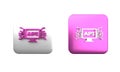 Colorful Computer api interface icon isolated on white background. Application programming interface API technology
