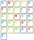 Colorful Computer Keyboard Keys