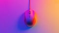 A colorful computer mouse on a vibrant gradient background Royalty Free Stock Photo