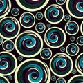 Colorful concentric circles. seamless background