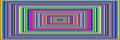 colorful concentric squares in bright colors from smallest to largest