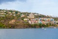 Colorful Condos on St Thomas with sailboats