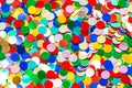 Colorful confetti background. festive decoration