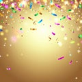 Colorful confetti celebration background Royalty Free Stock Photo
