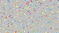 Colorful Confetti on Grid Background Royalty Free Stock Photo