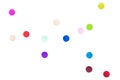 Colorful Confetti isolate White Background