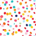 colorful confetti seamless pattern background AI generated Royalty Free Stock Photo
