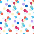 Colorful confetti seamless pattern Royalty Free Stock Photo