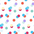 Colorful confetti seamless pattern Royalty Free Stock Photo