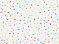 Colorful confetti seamless pattern. Vector Royalty Free Stock Photo