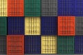 Colorful container background Royalty Free Stock Photo