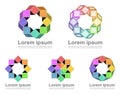 Colorful continuous loop icons Royalty Free Stock Photo