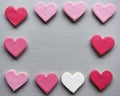 Colorful Cookie Hearts Shape Decorative Love Smitten Valentine D Royalty Free Stock Photo