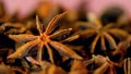 Colorful cooking spices macro closeup, selective focus.