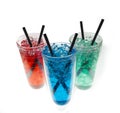 Colorful cool soft drink in glass Royalty Free Stock Photo