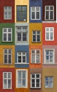 Colorful Copenhagen windows Royalty Free Stock Photo