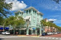 Colorful corner at Celebration Town in Kissimmee area.