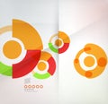 Colorful corporate circles design templates