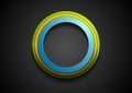 Colorful corporate circles logo background