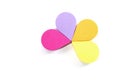 Colorful cosmetic makeup applicator sponge set isolated on white background Royalty Free Stock Photo