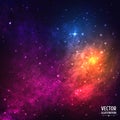 Colorful Cosmic Background with Light, Shining