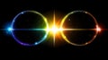 Colorful Cosmic Circles Royalty Free Stock Photo