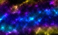 Colorful cosmos background. Stars nebula illustration.
