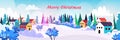 colorful cottages in ski resort winter landscape background christmas new year holidays celebration greeting card