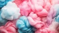 colorful cotton candy in soft color for background, generative AI tools Royalty Free Stock Photo