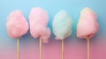 Colorful cotton candy in soft pastel color background Royalty Free Stock Photo